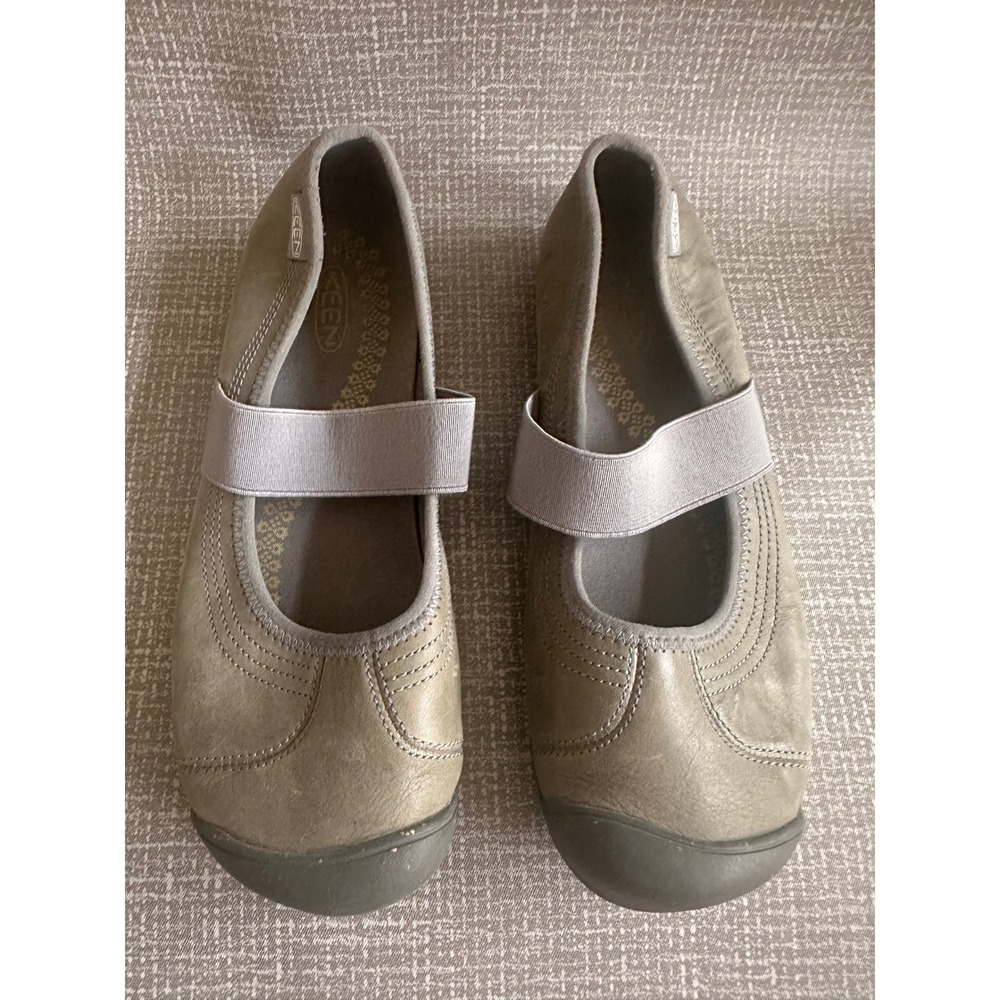 KEEN Sienna MJ Mary Jane Leather Flats Olive Green 1009353 Womens 9.5